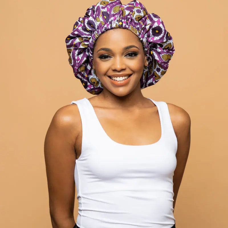 CRAZY POUSS - Bonnet En Wax Modèle 004 AFRO NATUREL – CRAZY POUSS