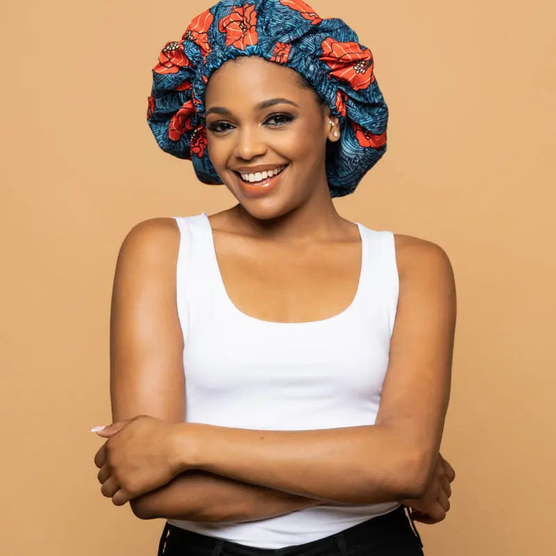 CRAZY POUSS - Bonnet En Wax Modèle 005 AFRO NATUREL – CRAZY POUSS