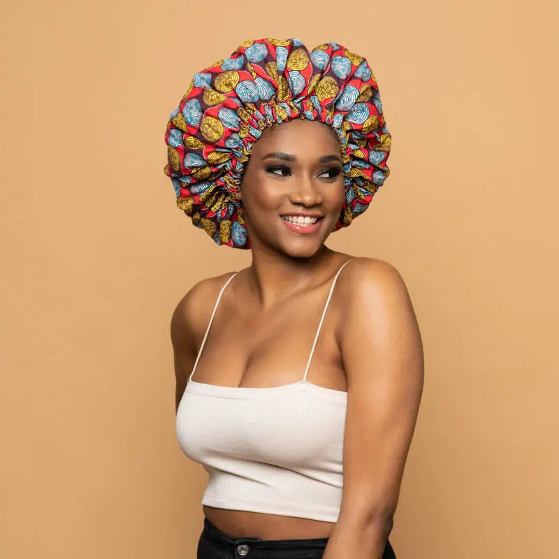CRAZY POUSS - Bonnet En Wax Modèle 019 AFRO NATUREL – CRAZY POUSS