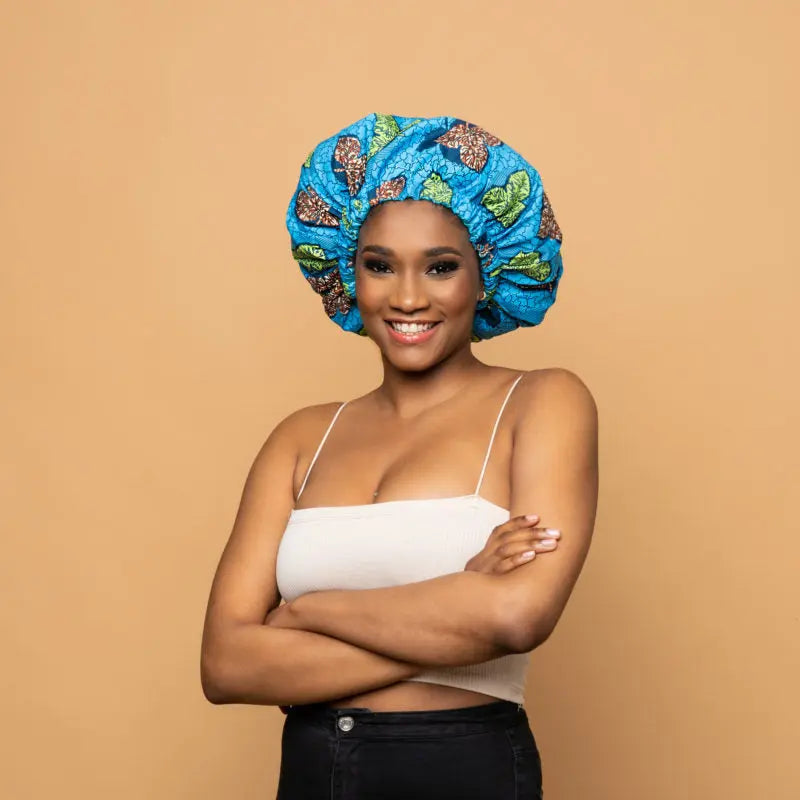 CRAZY POUSS - Bonnet En Wax Modèle 020 AFRO NATUREL – CRAZY POUSS