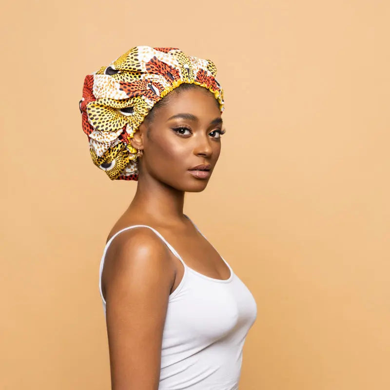 CRAZY POUSS - Bonnet En Wax Modèle 027 AFRO NATUREL – CRAZY POUSS