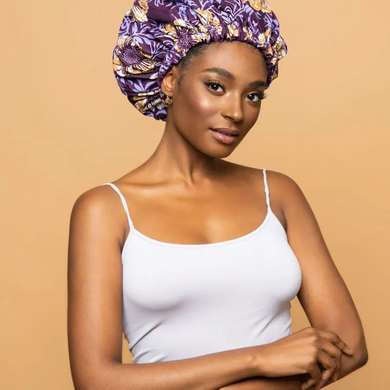CRAZY POUSS - Bonnet En Wax Modèle 028 AFRO NATUREL – CRAZY POUSS