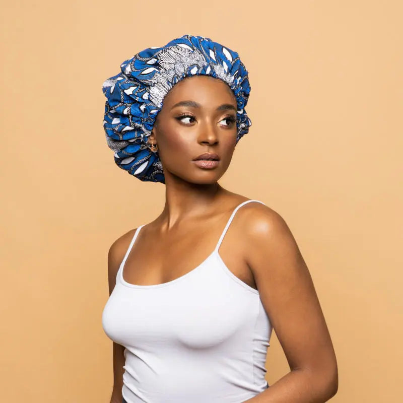 Bonnet En Wax Modèle 030 - CRAZY POUSS AFRO NATUREL – CRAZY POUSS
