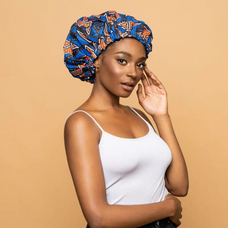 CRAZY POUSS - Bonnet En Wax Modèle 031 AFRO NATUREL – CRAZY POUSS
