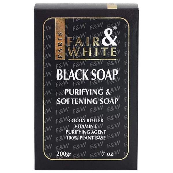 FAIR & WHITE – Black soap 200g