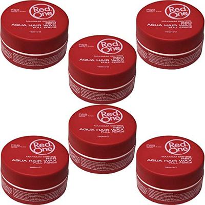RED ONE - Cire Coiffante Aqua Hair Wax Rouge Lot de 6