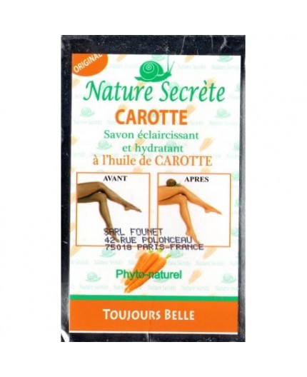 NATURE SECRÈTE – Savon éclaircissant & hydratant carotte 350g