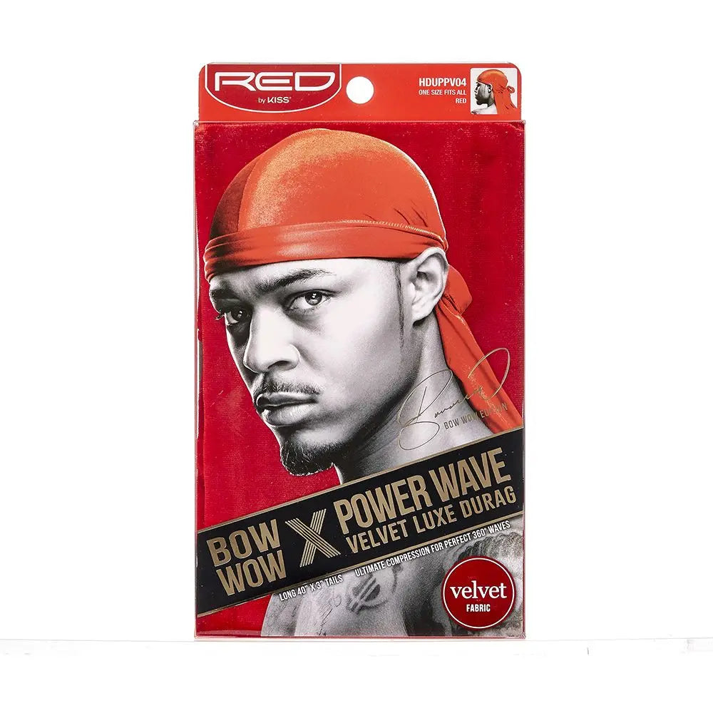 RED By KISS – Velvet Luxe Durag Red RED By KISS