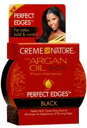 CREME OF NATURE – Cire Coiffante Colorante Perfect Edges Black 63,7g